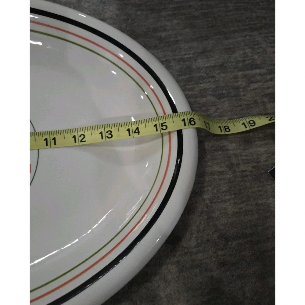 Tre Ci Himark Vintage Pasta Platter Caffè Italia Logo DISCONTINUED